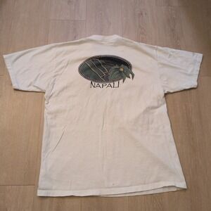 VTG Crazy Shirt Napali Maui Adult Large Shirt Surf Skate Ocean Skater Grunge USA